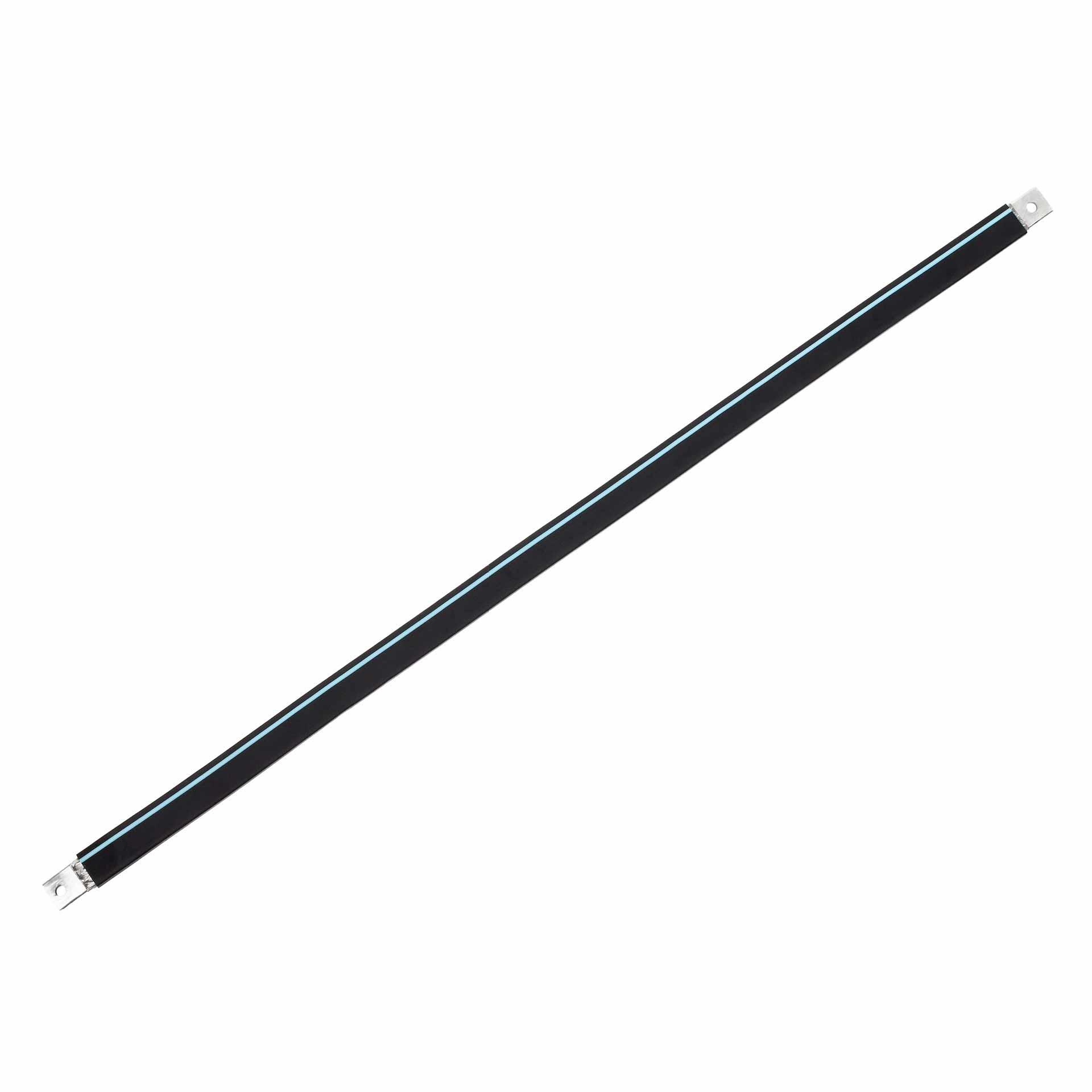 Isolierte Anschlusslasche aus Kupfergeflecht verzinnt "L:1230mm" 120mm², 400A, M10 & M10, Halogenfre