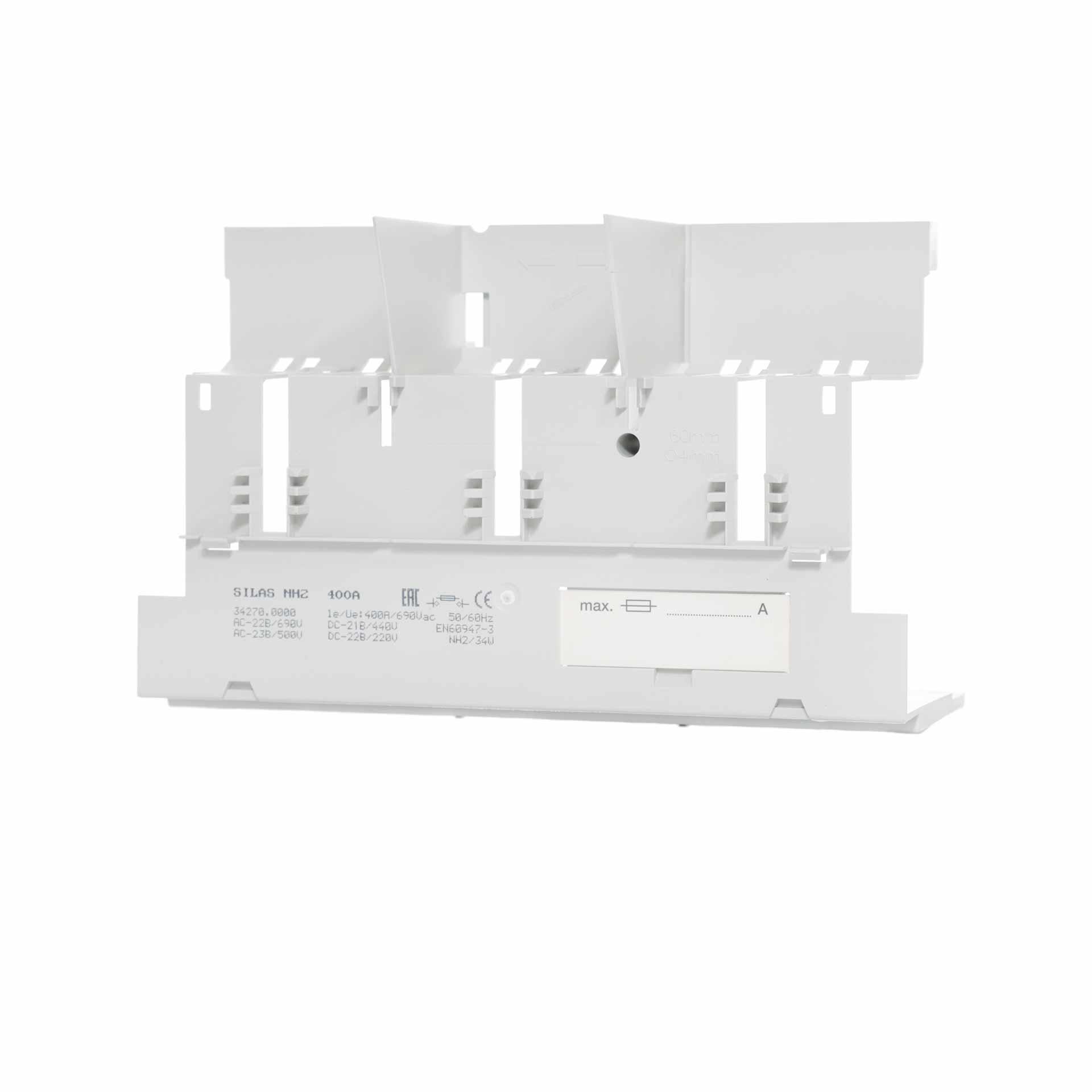 Kontaktabdeckung unten für Silas 3P Gr.2, Aufbau & 60mm System